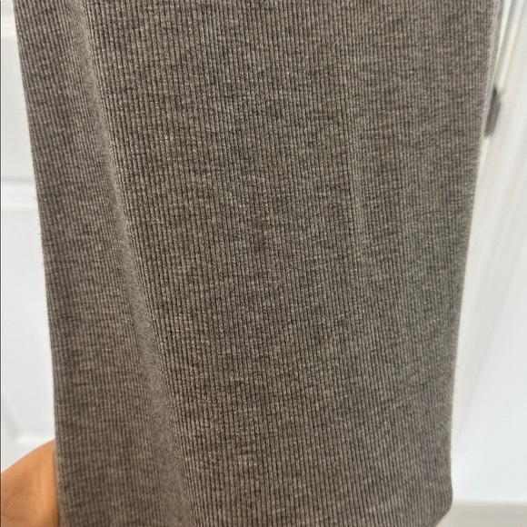 SKIMS grey long sleeve ribbed maxi dress size small - Picture 5 of 5